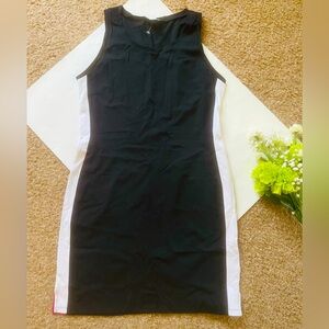 Bar III Black White pink Bodycon Sleeveless Dress